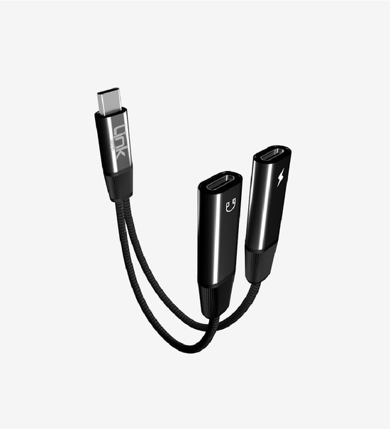 Linktech A203 2si 1 Arada Çift Usb-C Adaptörü Type-C Çoklayıcı
