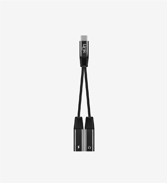 Linktech A203 2si 1 Arada Çift Usb-C Adaptörü Type-C Çoklayıcı