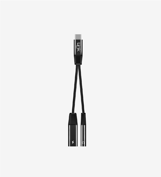 Linktech A202 USB-C to USB-C & 3.5mm Kulaklık Jakı Adaptörü - Çift Yönlü Ses ve Şarj Desteği, Alüminyum Alaşımlı