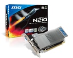 Msi Geforce 210 N210-1GD3/LP 589Mhz PCI Express x16 2.0 DDR3 1024Mb 64Bit Ekran Kartı