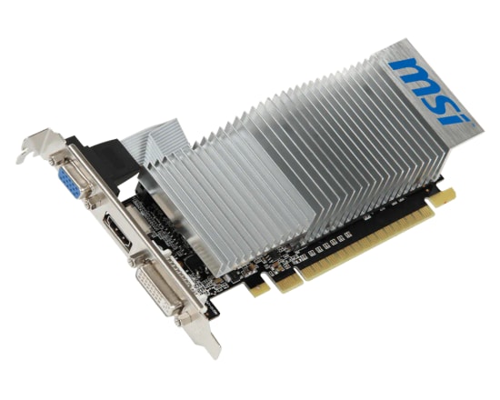 Msi Geforce 210 N210-1GD3/LP 589Mhz PCI Express x16 2.0 DDR3 1024Mb 64Bit Ekran Kartı