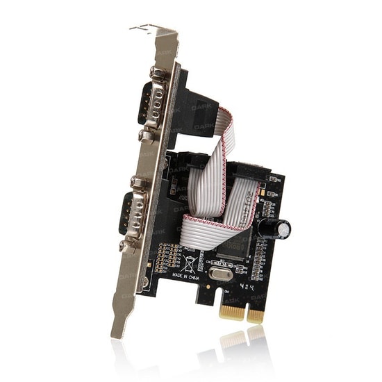 Dark DK-AC-PERS232 2 Port Seri Bağlantı PCI Express Kartı - RS232 Portlu Cihazlarla Uyumlu, Düşük Profil Çevirici