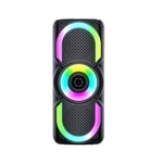 Blueseed BS-104 PartyBox Bluetooth Hoparlör - Siyah, Wireless, Taşınabilir Speaker, LED Işıklı, 10 Metre Çekim Mesafeli