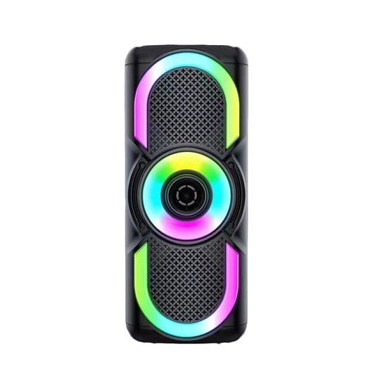 Blueseed BS-104 PartyBox Bluetooth Hoparlör - Siyah, Wireless, Taşınabilir Speaker, LED Işıklı, 10 Metre Çekim Mesafeli
