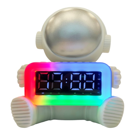Nettech CH-M56 Astronot Tasarımlı Kablosuz Bluetooth Speaker (NT-108809) - 10m Mesafe, LED Lamba, USB Çıkışlı