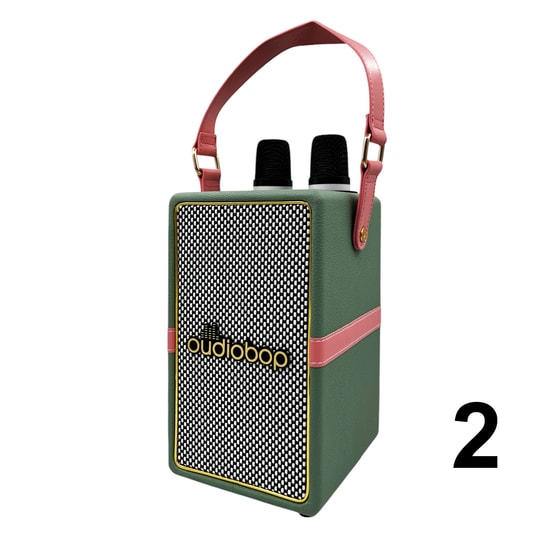 Oudiobop OP-506 Kablosuz Speaker - Çift Mikrofonlu, TF Kart Okuyuculu, USB ve AUX Girişli Taşınabilir Hoparlör