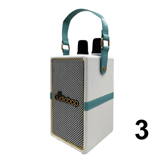 Oudiobop OP-506 Kablosuz Speaker - Çift Mikrofonlu, TF Kart Okuyuculu, USB ve AUX Girişli Taşınabilir Hoparlör
