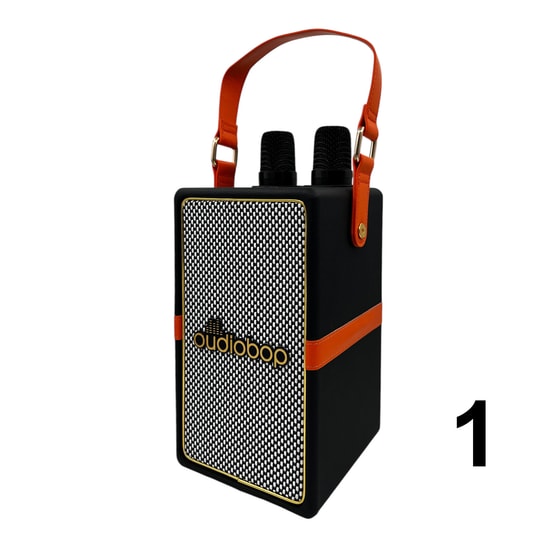 Oudiobop OP-506 Kablosuz Speaker - Çift Mikrofonlu, TF Kart Okuyuculu, USB ve AUX Girişli Taşınabilir Hoparlör