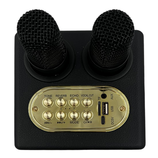 Oudiobop OP-506 Kablosuz Speaker - Çift Mikrofonlu, TF Kart Okuyuculu, USB ve AUX Girişli Taşınabilir Hoparlör