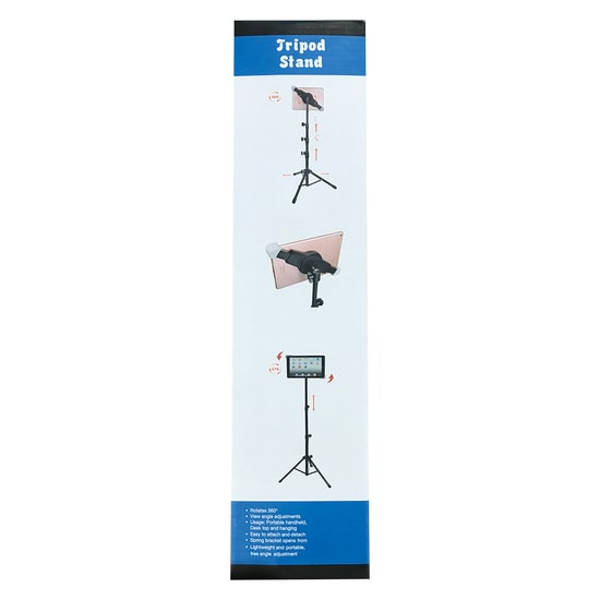 Nettech 8806 Siyah Tripod Standı - Tablet ve Telefon için, Ayarlanabilir Yükseklik NT-82475