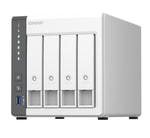 QNAP TS-433-4GB 4 Disk Yuvalı Beyaz Tower NAS - ARM 4 Çekirdek, USB 3.2, 2.5G Ethernet, Fan Soğutmalı Depolama Çözümü