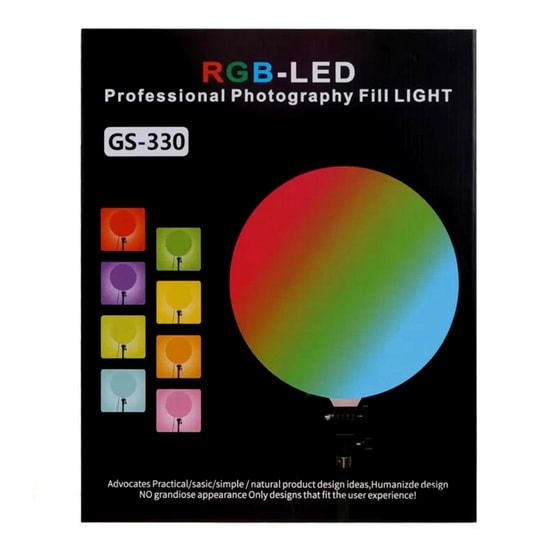 Nettech GS-330 12 İnç Led Ring Light Işık - RGB Led, Çerçevesiz, Mükemmel Aydınlatma ve Yüksek Performans