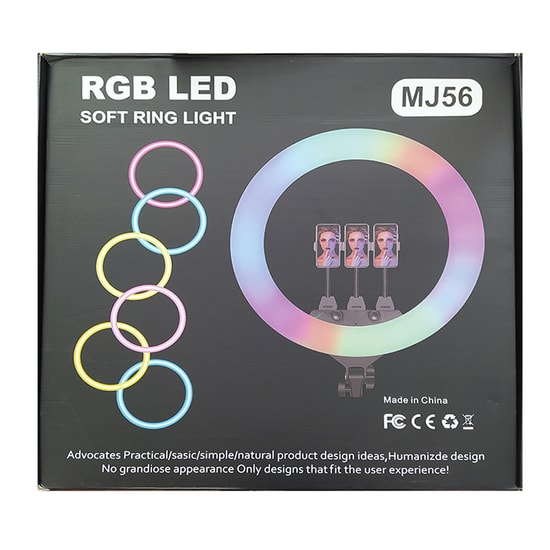 Nettech MJ56 Siyah 22" Led Ring Light Işık (NT-108280) - Profesyonel Stüdyo Çekim ve Makyaj Aydınlatması