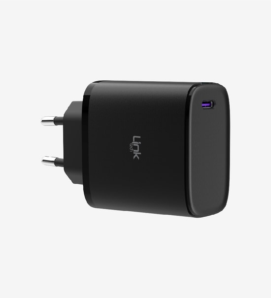 Linktech C316 Safe Gan Tip-C Kablolu 45W Hızlı Şarj Adaptörü Şarj Aleti