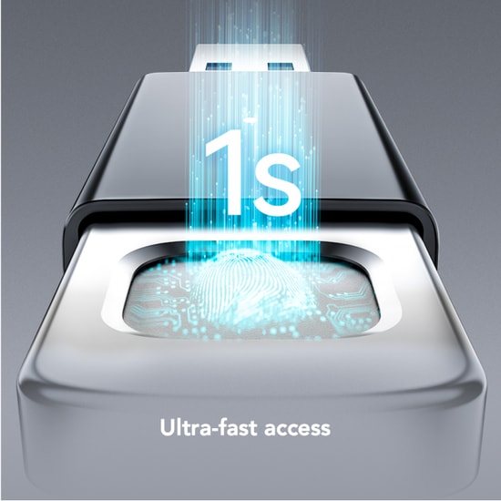 Lexar 256Gb Flash Drive JumpDrive F35 Pro Fingerprint Usb 3.2 Gen1 400Mbs / 350Mbs LJDF35P256G-RNBNG Usb Hafıza