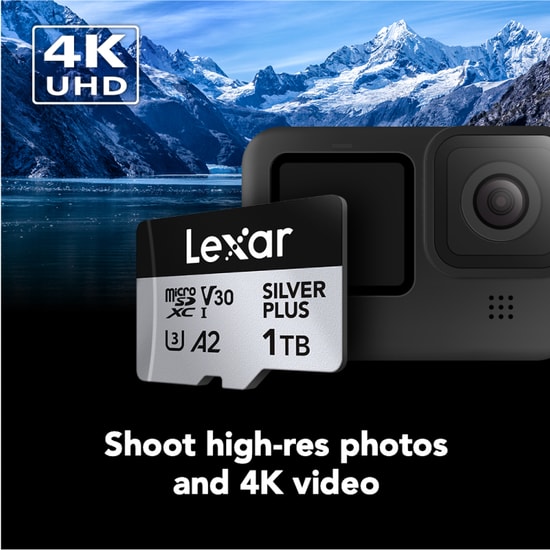 Lexar 1Tb High Performance Silver Plus MicroSdxc Uhs-I 205Mbs / 150Mbs C10 A2 Adaptörlü LMSSIPL001T-BNANG Kart Bellek