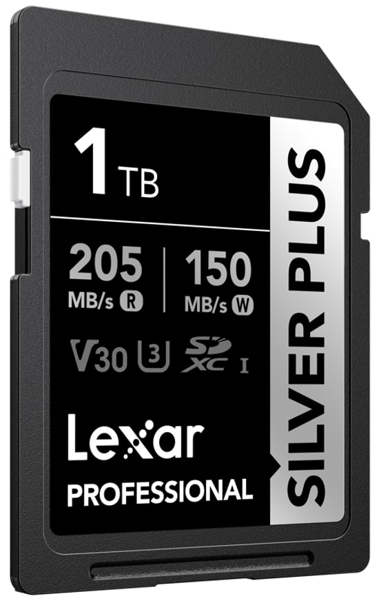Lexar 1Tb SD Professional Silver Plus SDXC Uhs-I Card 205Mbs Okuma 150Mbs Yazma C10 V30 U3 LSDSIPL001T-BNNNG Kart Bellek