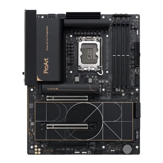 Asus ProArt Z890 Creator Wifi Intel Z890 LGA1851 DDR5 9066 Hdmi 2xThunderbolt5 Usb4 5xM2 Usb3.2 WiFi 7 10G Lan Ana Kart