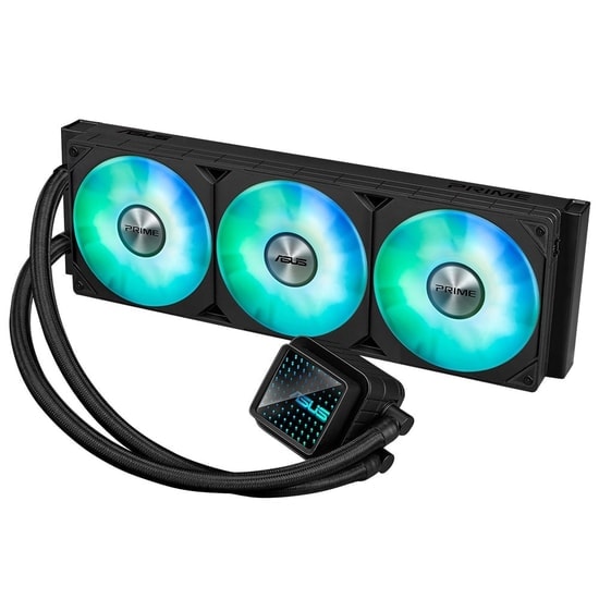 Asus Prime LC 360 ARGB 360mm İşlemci Sıvı Soğutucu - 3x120mm PWM Fan, Aura Sync, LCD Ekran, 6 Yıl Garanti Kapsamı