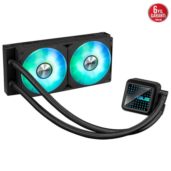 Asus Prime LC 240 Argb Sıvı Soğutucu Intel AMD Uyumlu İşlemci 240mm Aura Fan Ve Soğutucu