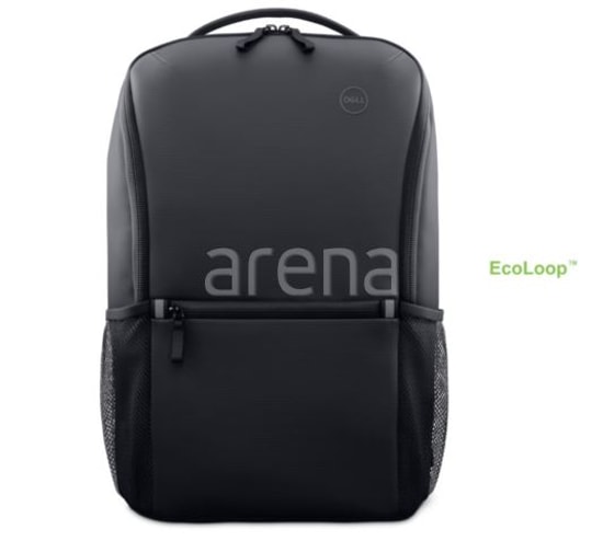 Dell Ecoloop Essential CP3724 15.6" Siyah Laptop Sırt Çantası (460-BDSS) - Geri Dönüştürülmüş, Su Geçirmez, Organizer
