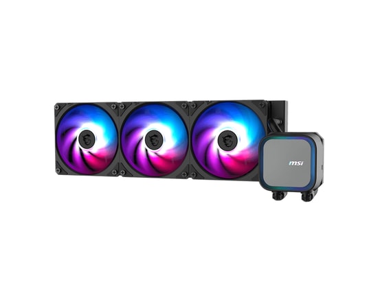 MSI MAG CoreLiquid A13 360 Siyah ARGB Sıvı İşlemci Soğutucu - LGA1700/AM4 Uyumlu, 63 CFM, 3x120mm ARGB Fan, 3800RPM