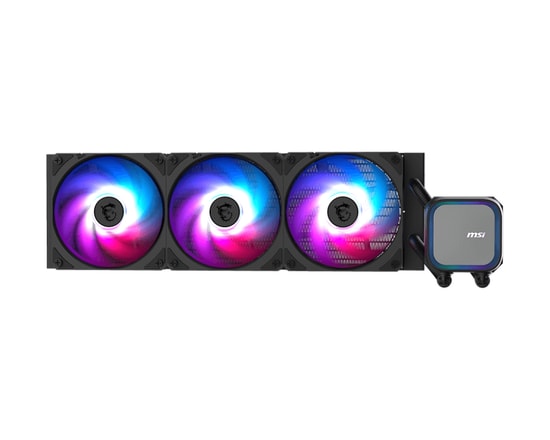 MSI MAG CoreLiquid A13 360 Siyah ARGB Sıvı İşlemci Soğutucu - LGA1700/AM4 Uyumlu, 63 CFM, 3x120mm ARGB Fan, 3800RPM