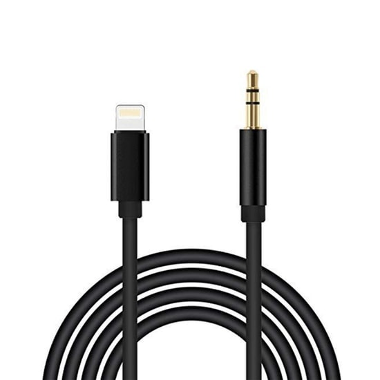 Nettech JH-023 Lightning to 3.5mm Aux Dönüştürücü Siyah Kablo (VR-20425) - 100 cm Ses Aktarımı, Yüksek Kaliteli Çevirici