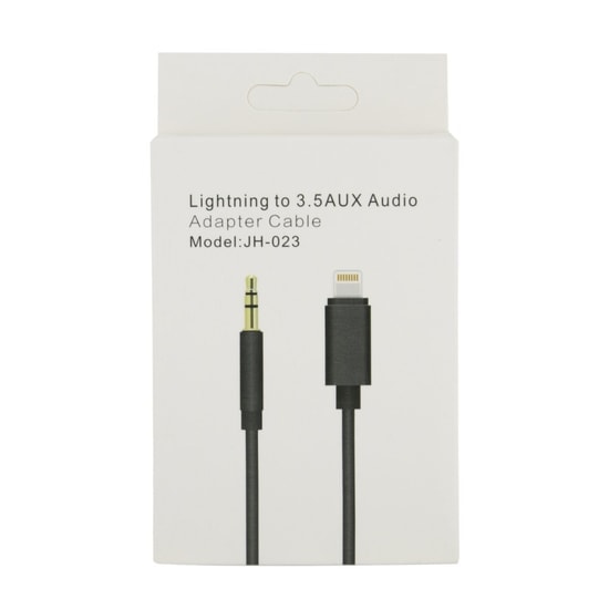 Nettech JH-023 Lightning to 3.5mm Aux Dönüştürücü Siyah Kablo (VR-20425) - 100 cm Ses Aktarımı, Yüksek Kaliteli Çevirici