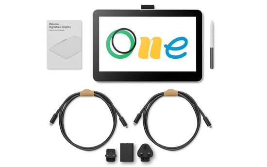 Wacom One 13 Touch (DTH134W0B) 13.3" Grafik Tablet - Full HD Dokunmatik Ekran, 4096 Basınç Seviyesi, Kağıt Dokulu