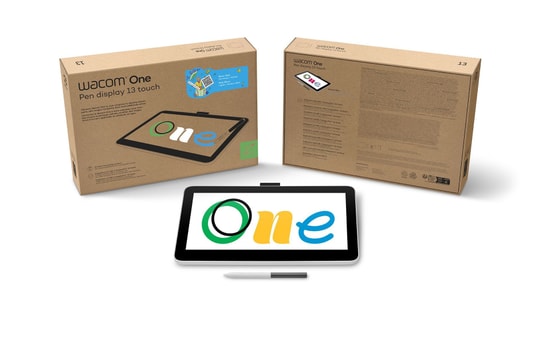 Wacom One 13 Touch (DTH134W0B) 13.3" Grafik Tablet - Full HD Dokunmatik Ekran, 4096 Basınç Seviyesi, Kağıt Dokulu