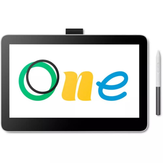 Wacom One 12 (DTC121W0B) 12 İnç Ekranlı Çizim Tableti - Full HD, %99 sRGB, Basınç Duyarlı Kalem ve Çoklu Dokunmatik