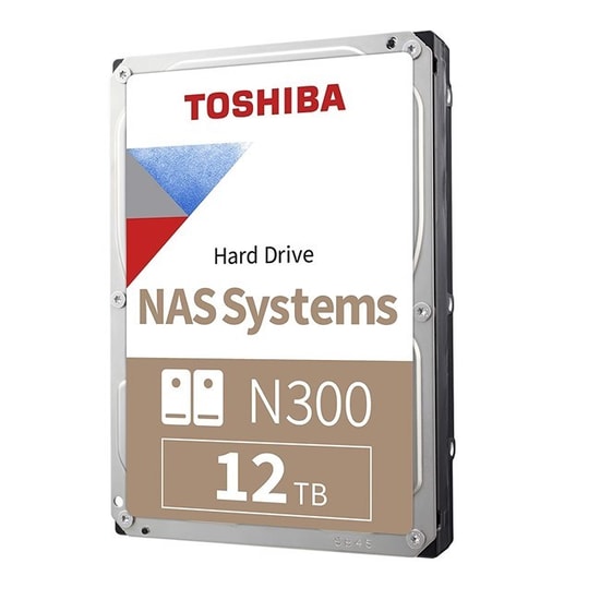 Toshiba N300 12TB NAS Hard Disk (HDWG51CUZSVA) - 7200RPM, 512MB Cache, 3.5" SATA HDD