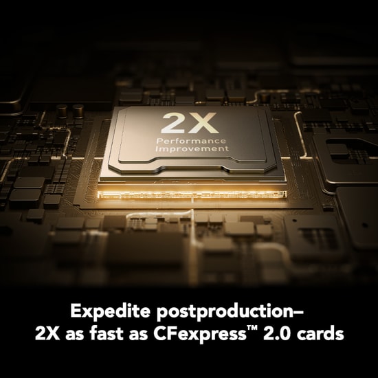 Lexar 640Gb CF-Express 4.0 Professional Type A Card Gold Series 1800Mbs / 1650Mbs LCAGOLD640G-RNENG Kart Bellek
