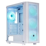 Frisby CM-106 650W 80+ ARGB Fanlı Beyaz Mesh Gaming Kasa - ATX, Micro ATX, Mini ITX, 4x120mm ARGB Fan, Temperli Cam