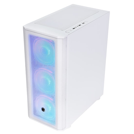 Frisby CM-106 650W 80+ ARGB Fanlı Beyaz Mesh Gaming Kasa - ATX, Micro ATX, Mini ITX, 4x120mm ARGB Fan, Temperli Cam