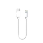 Nettech NT-29 Plastik 20 Cm Type-C To Lightning Şarj ve Data Kablosu (NT-110208) - Beyaz, 20W Hızlı Şarj Desteği