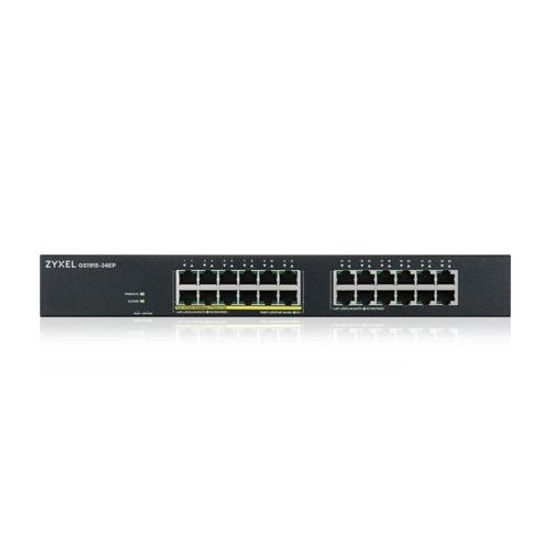 Zyxel GS1915-24EP 24 Port Gigabit Switch - GS1915-24EP-EU0101F, 12 Port PoE, 130W, Yönetilebilir, GbE, Rackmount