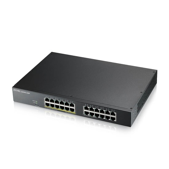 Zyxel GS1915-24EP 24 Port Gigabit Switch - GS1915-24EP-EU0101F, 12 Port PoE, 130W, Yönetilebilir, GbE, Rackmount