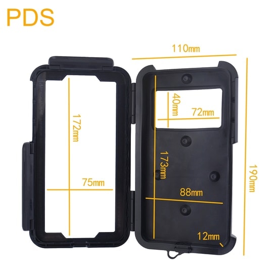 Teknonet PDS-DC2 Bisiklet ve Motosiklet Telefon Tutucu (NT-111760) - 360 Derece Dönerli, Siyah, Güçlü Kavrama, Universal