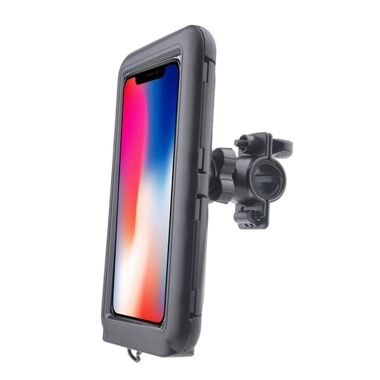 Teknonet PFS-BK Bisiklet Motosiklet Telefon Tutucu (NT-111761) - 360 Derece Dönerli, Güçlü Kavrama, Universal, Siyah