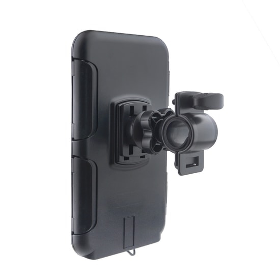 Teknonet PFS-BK Bisiklet Motosiklet Telefon Tutucu (NT-111761) - 360 Derece Dönerli, Güçlü Kavrama, Universal, Siyah