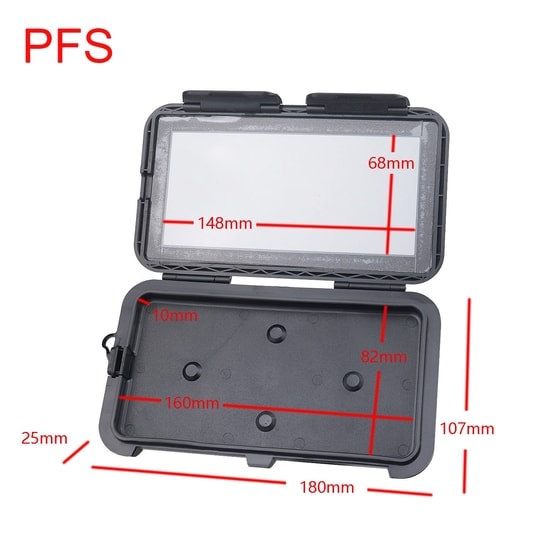 Teknonet PFS-BK Bisiklet Motosiklet Telefon Tutucu (NT-111761) - 360 Derece Dönerli, Güçlü Kavrama, Universal, Siyah