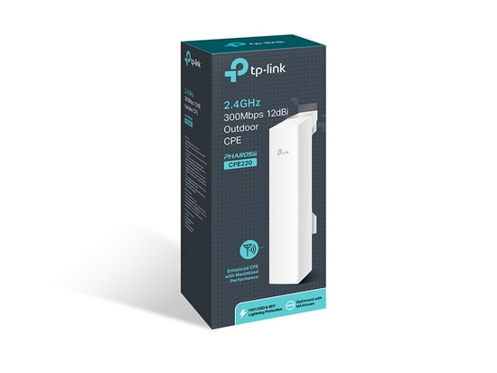 TP-Link CPE220 300Mbps 12dBi Antenli WiFi 4 Dış Mekan Access Point - 13Km Menzil, 2.4GHz MIMO, Pharos Kontrol, VPN, IPX5