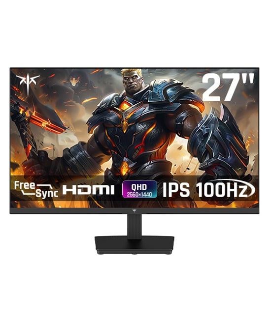 KTC H27T27 27'' QHD IPS Monitör - 2560x1440, 100Hz, 5ms, 300cd, HDMI, DisplayPort, Adaptive Sync, Flicker-Free