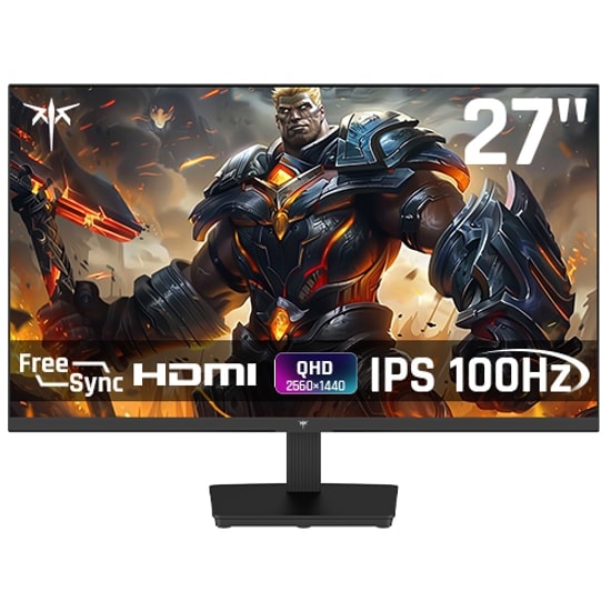 KTC H27T27 27'' QHD IPS Monitör - 2560x1440, 100Hz, 5ms, 300cd, HDMI, DisplayPort, Adaptive Sync, Flicker-Free