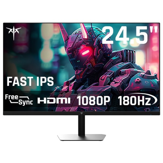 KTC H25T7 24.5" FHD IPS 180Hz 1ms Oyuncu Monitörü - 1920x1080, 350cd, HDR10, HDMI, DisplayPort, FreeSync, G-Sync