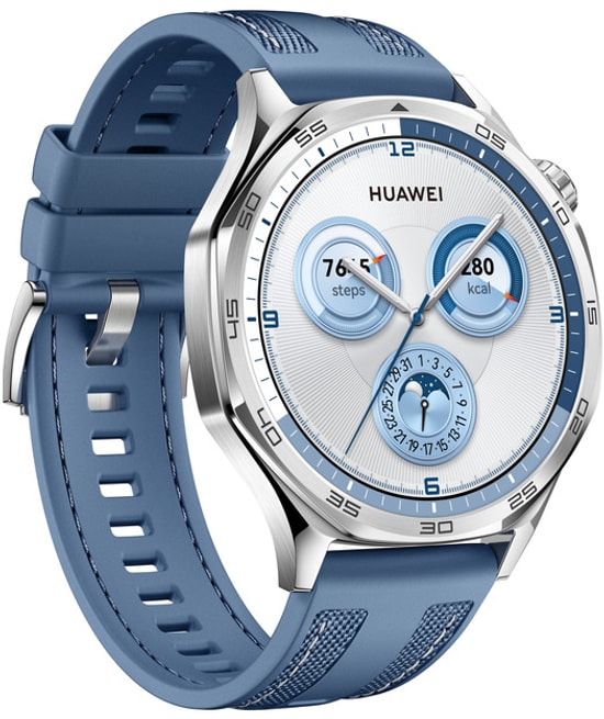 Huawei Watch GT 5 46mm Mavi Akıllı Saat - 1.43" Ekran, 14 Gün Pil Ömrü, TruSense Sağlık Takibi, Bluetooth Arama
