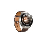 Huawei Watch 4 Pro Kahverengi Deri Akıllı Saat - 1.5" AMOLED Ekran, Titanyum Kasa, eSIM, Türkiye Garantili