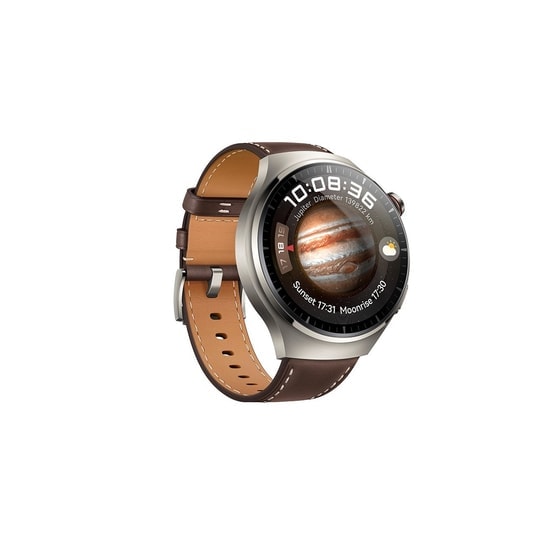 Huawei Watch 4 Pro Kahverengi Deri Akıllı Saat - 1.5" AMOLED Ekran, Titanyum Kasa, eSIM, Türkiye Garantili